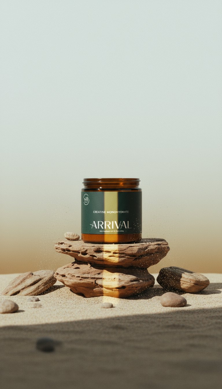 AI product shot of Arrival Creatine Monohydrate