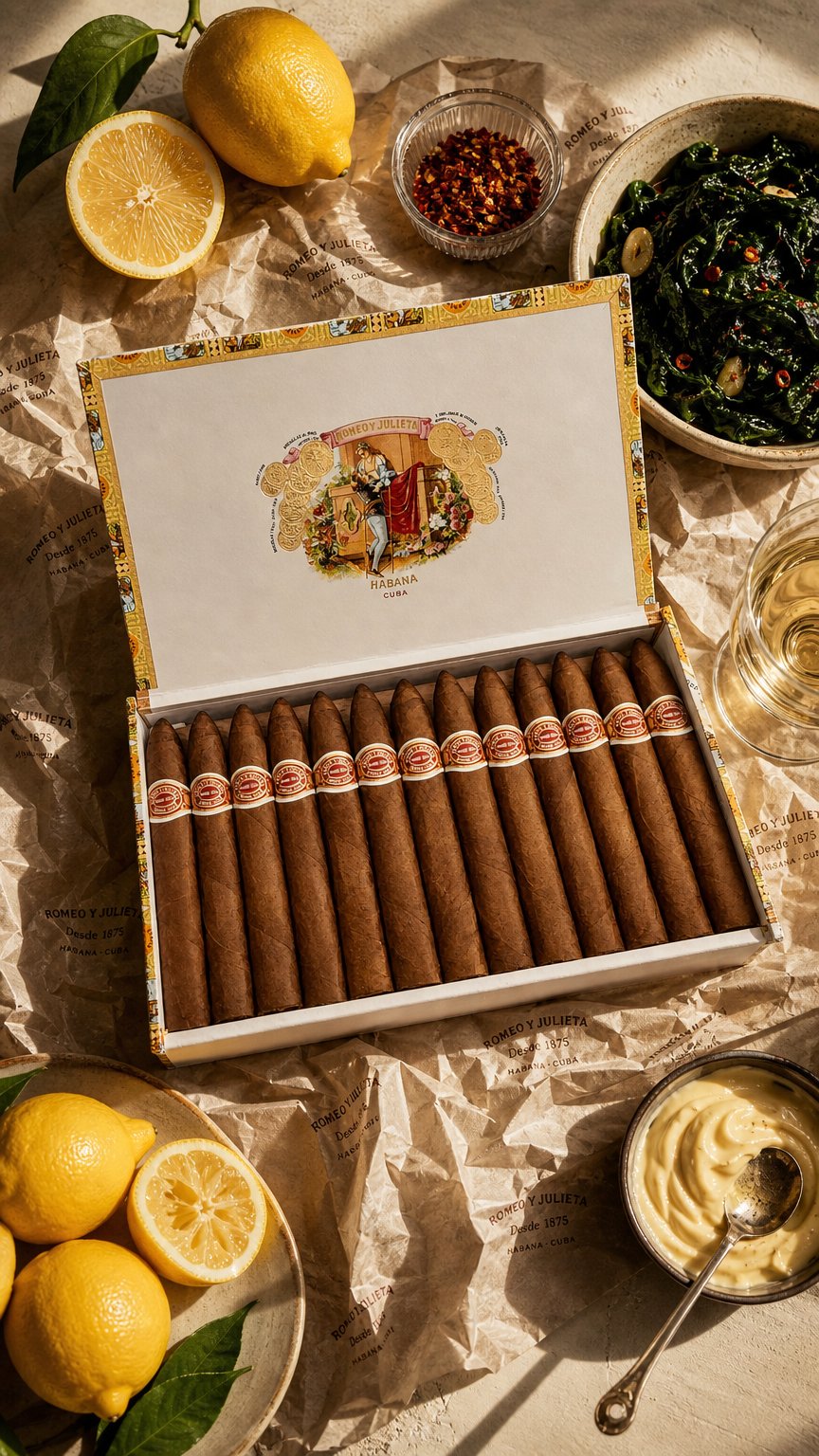 AI product shot of Belicosos | Box 25 | Romeo Y Julieta Cigars