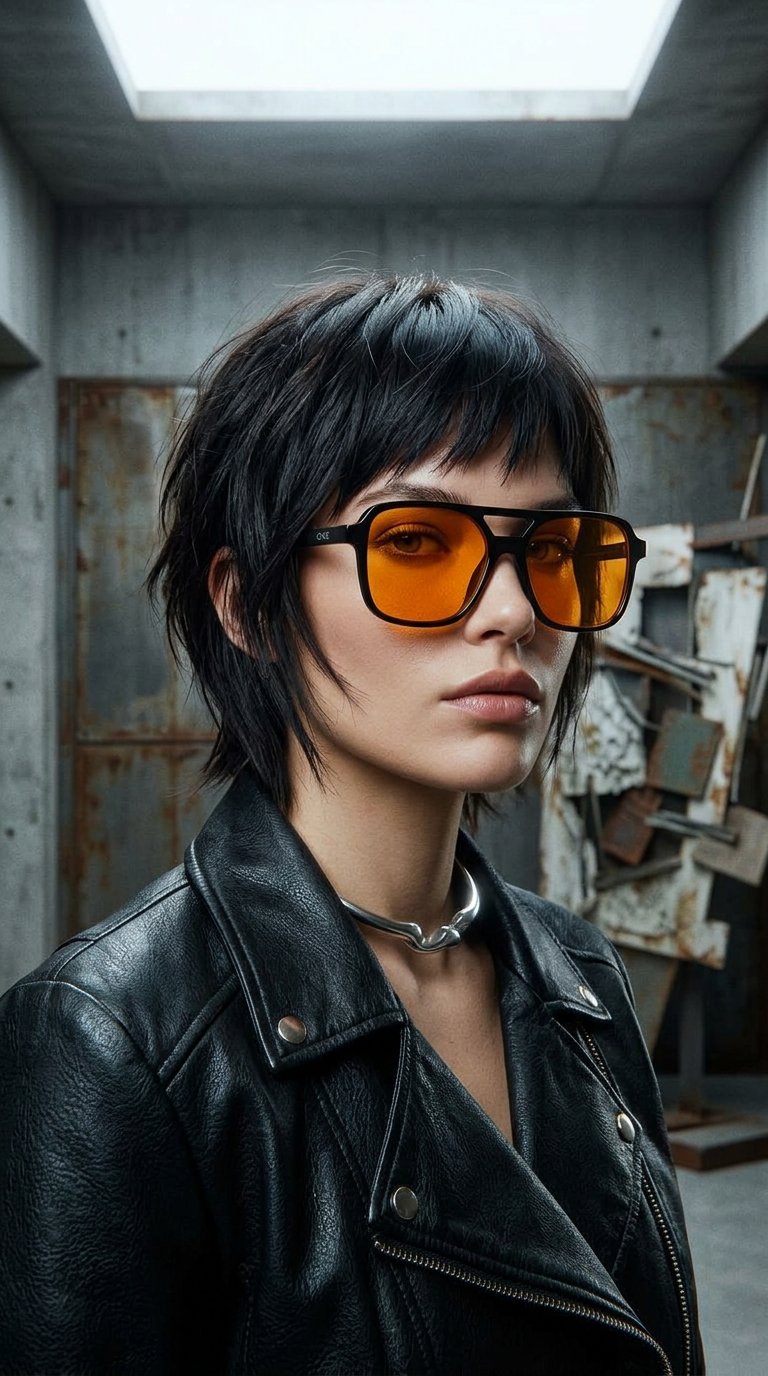 AI product shot of Pier One UNISEX - Sunglasses - black/orange