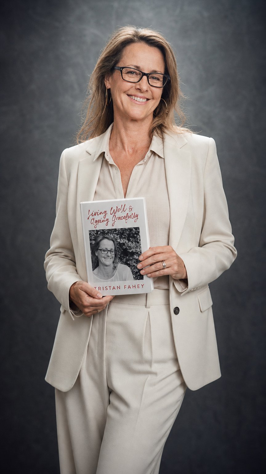 AI product shot of Living Well and Ageing Gracefully (paperback)