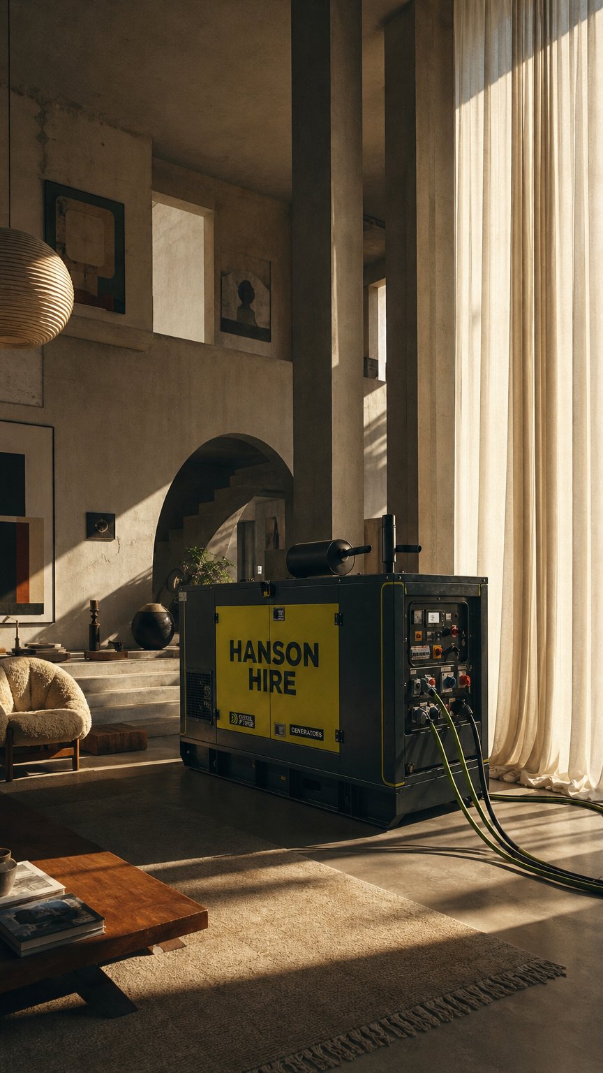 AI product shot of Hanson Hire Generator Hire & Sales