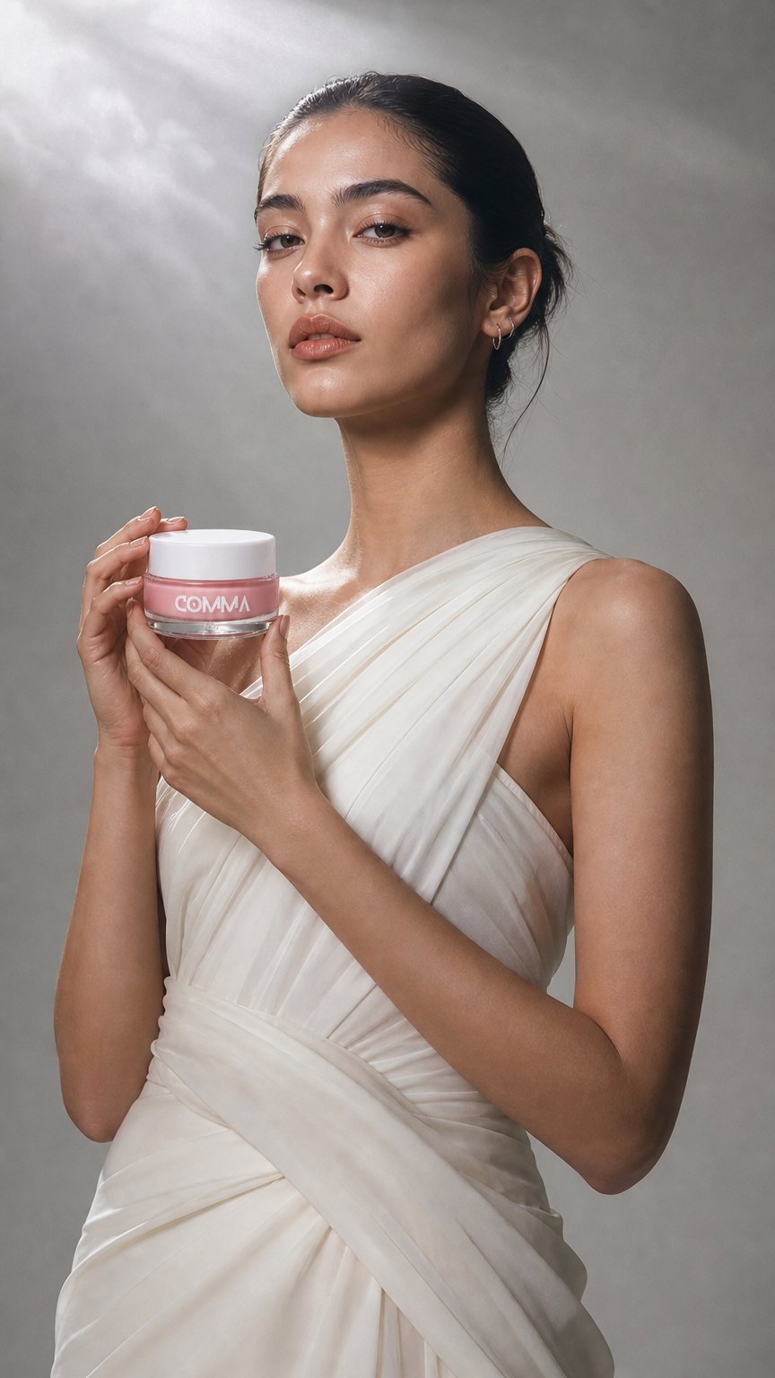 AI product shot of COMMA Body Massage Cream