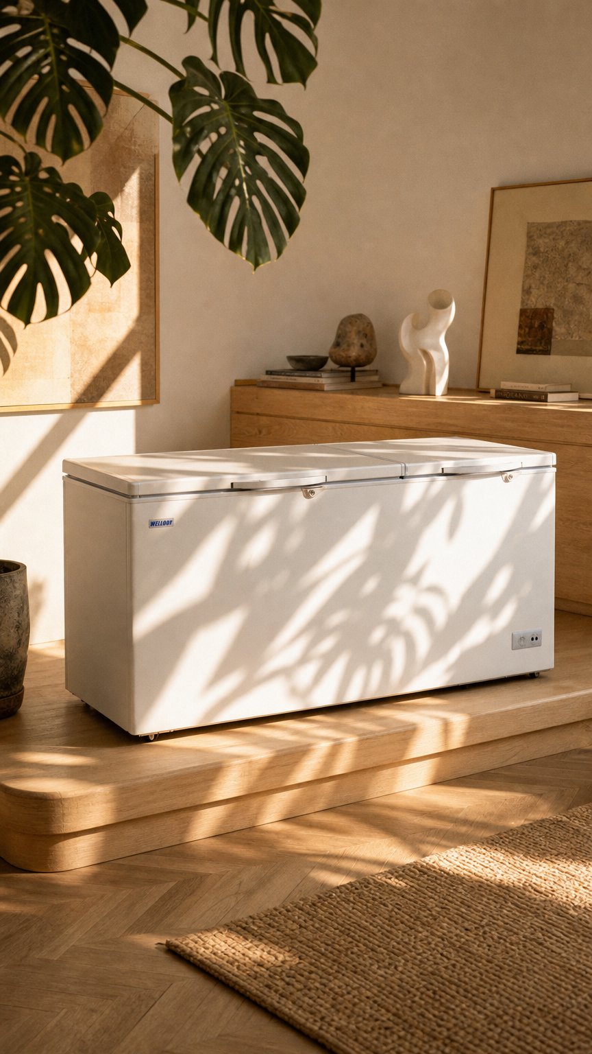 AI product shot of KF750 Storage Chest Freezer 750L