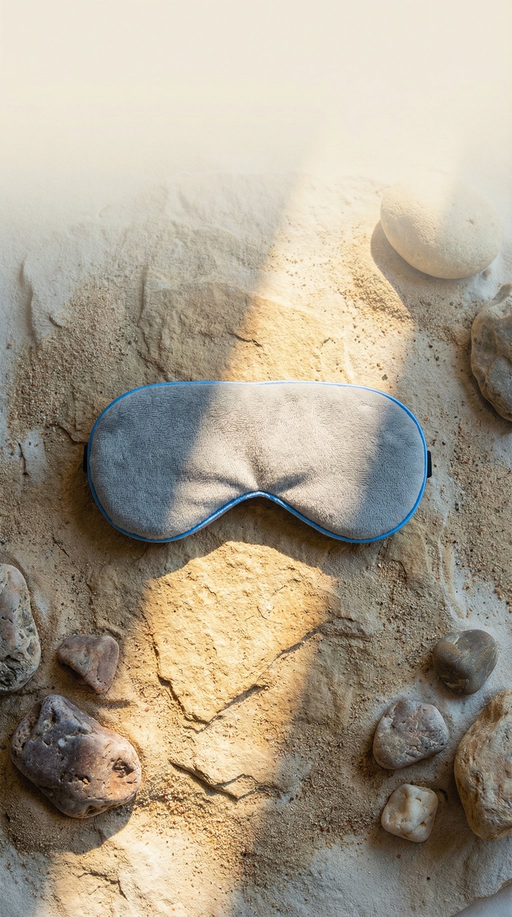 AI product shot of Calm | Luxury Weighted Heated Eye Mask