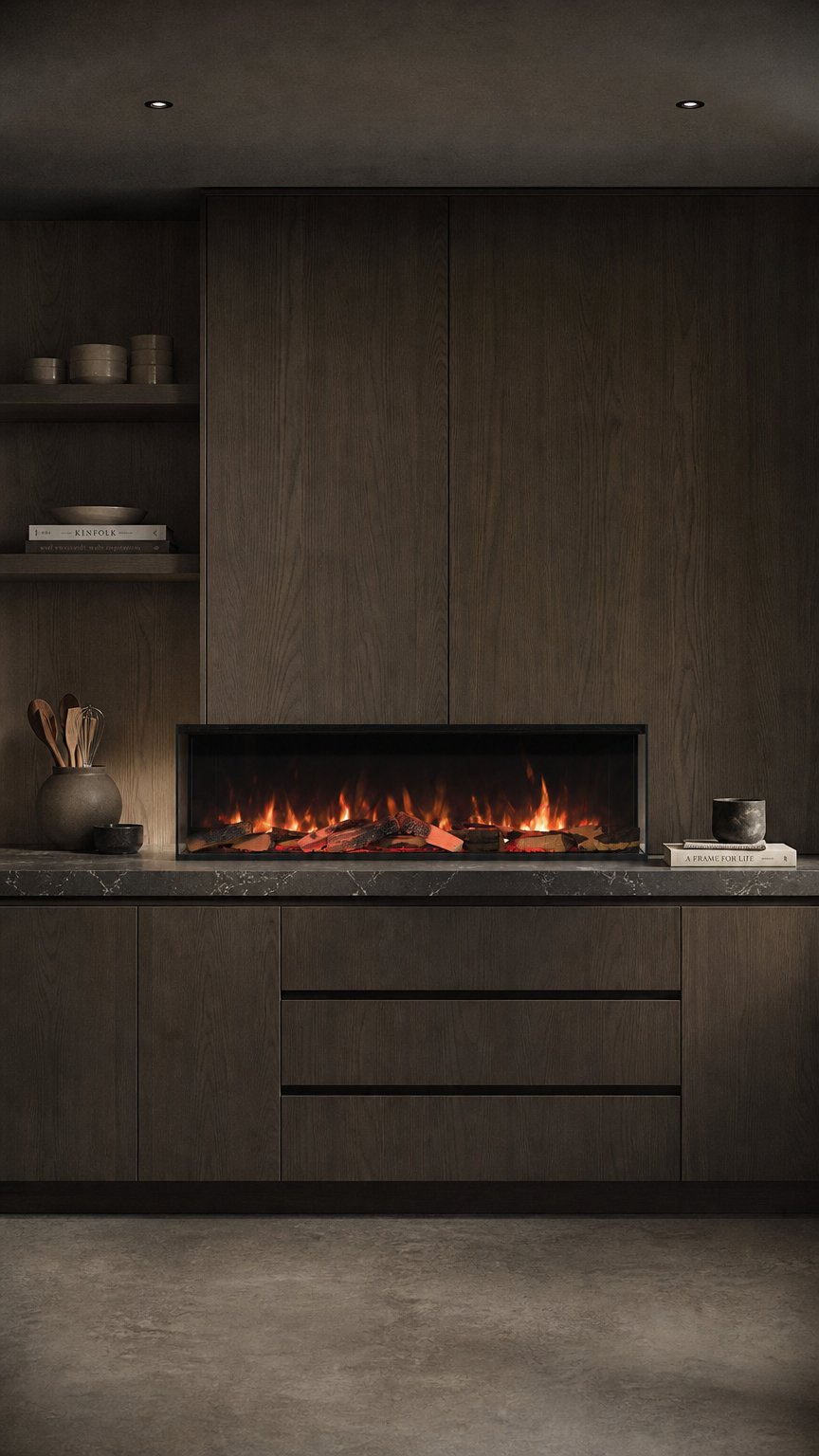 AI product shot of ES 1500 Electric Fireplace