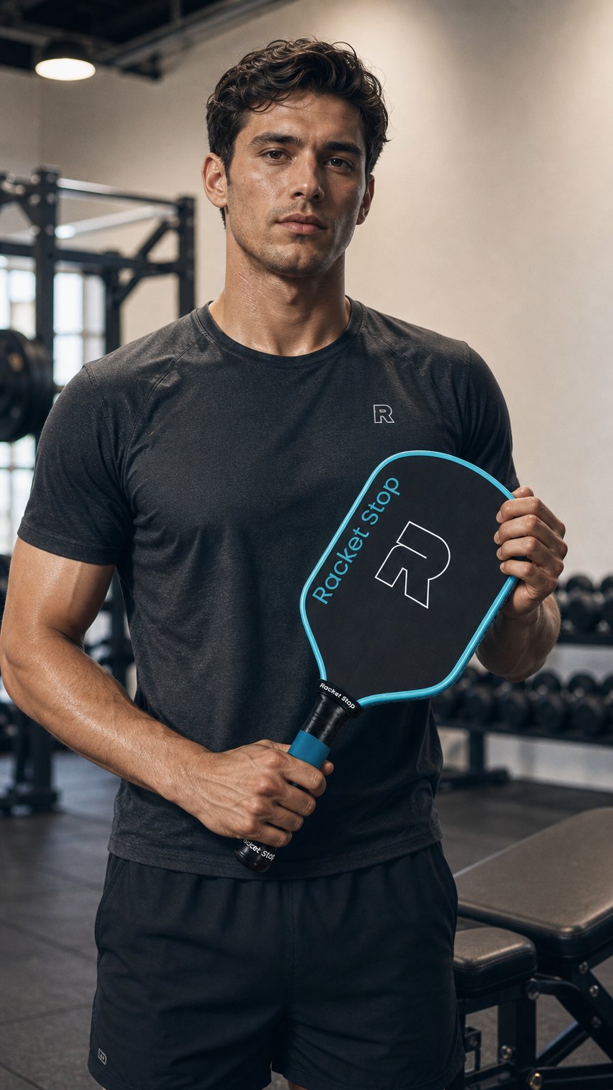 AI product shot of Aero Pro 4 Pickleball Paddle