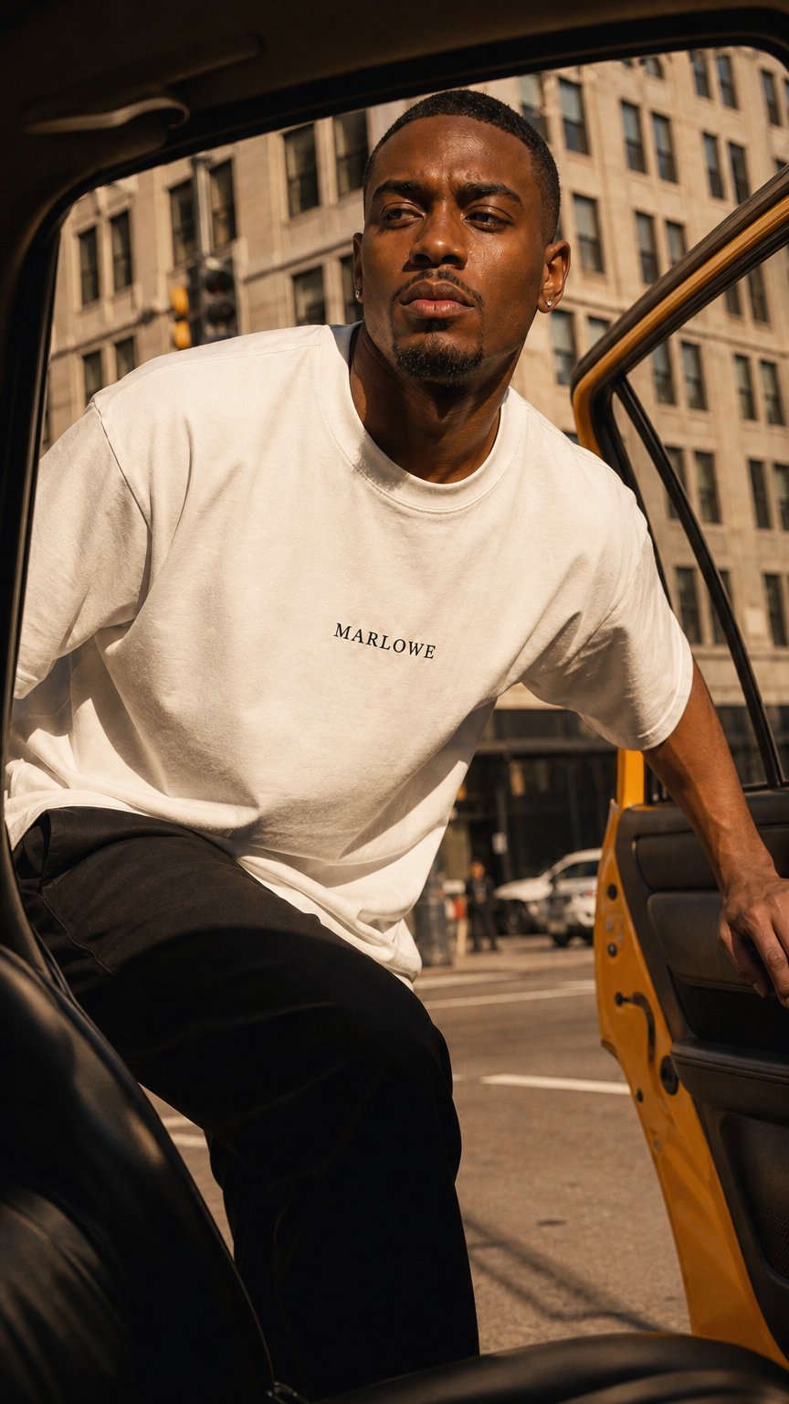 AI product shot of THE CORE TEE IVORY