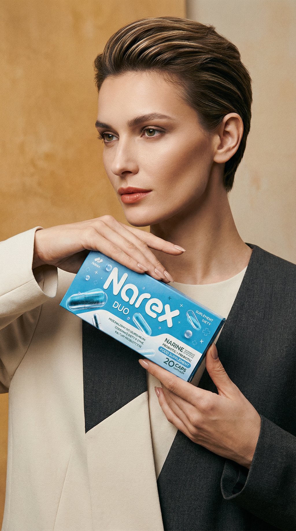 AI product shot of Narine Probiotic • Narex Duo • 20 capsules