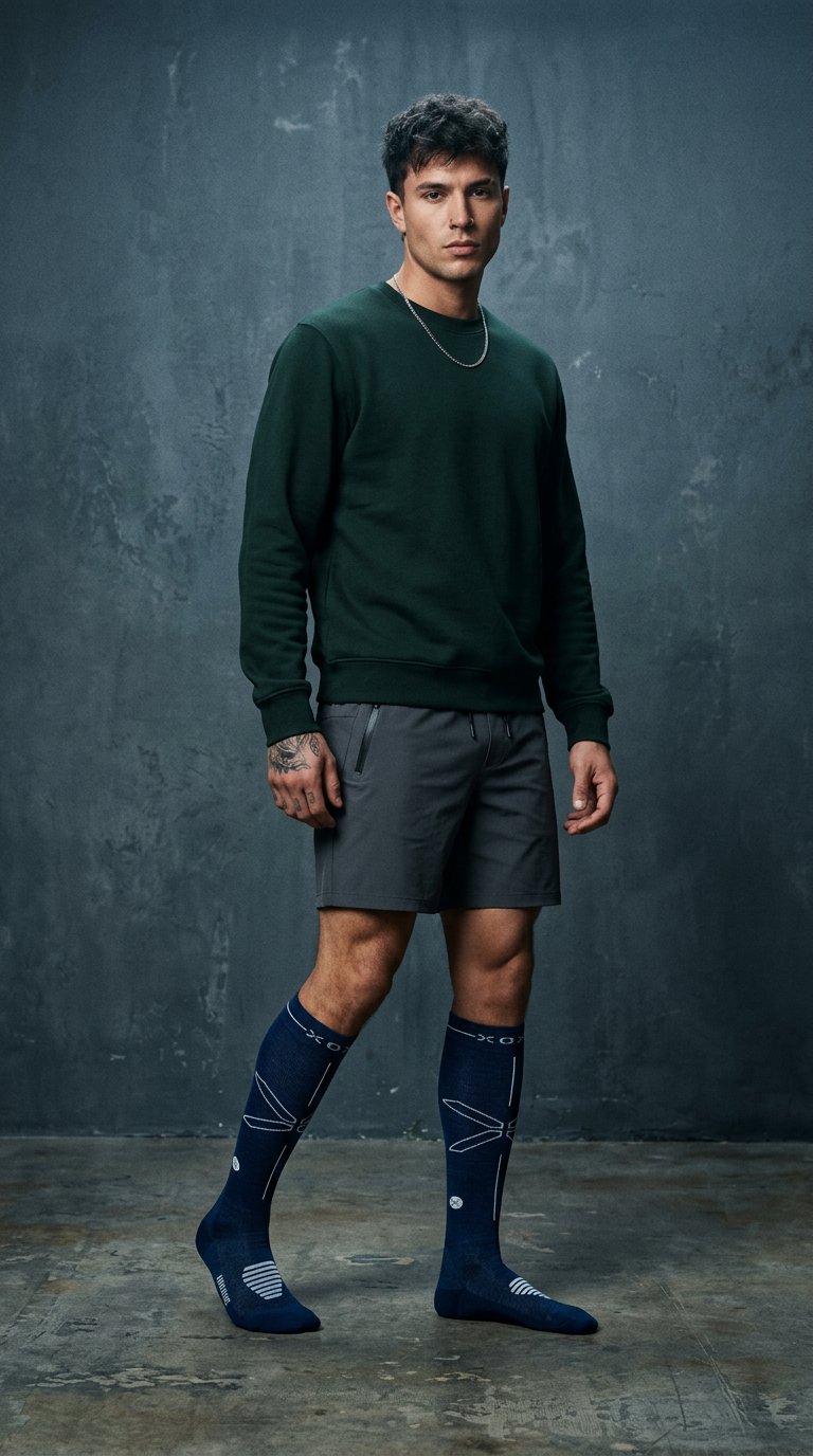 AI product shot of Merino Hiking Socks Men