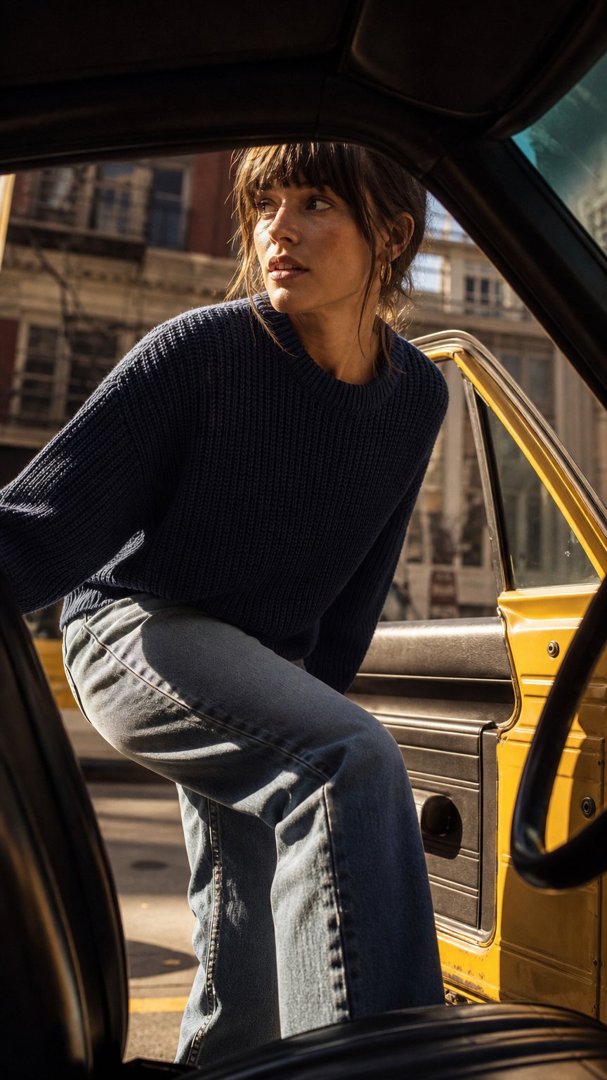 AI product shot of Cotton Fisherman Knit Sweater