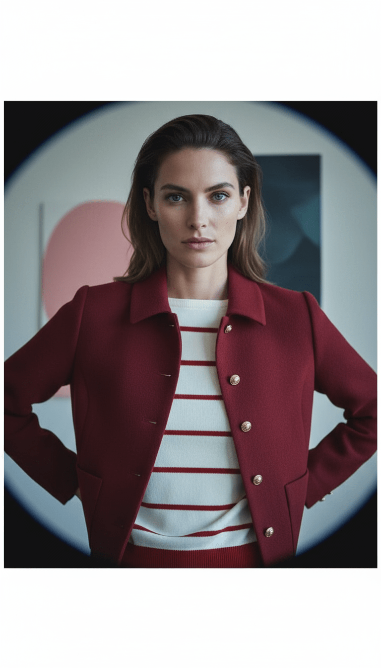 AI product shot of Wool Blend Collar Jacket