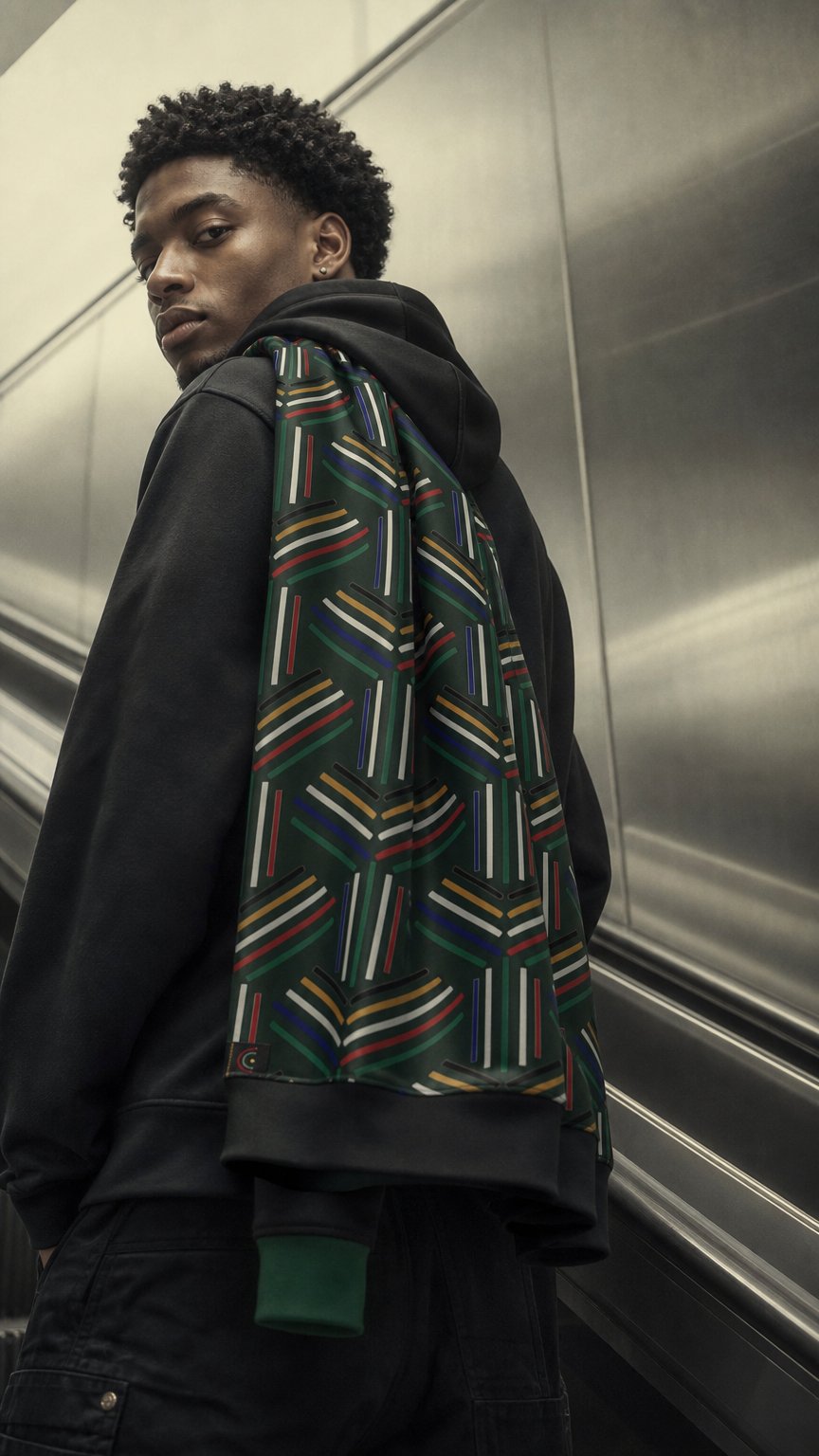 AI product shot of Color Lines Unisex Super Heavyweight Hooded Sweatshirt