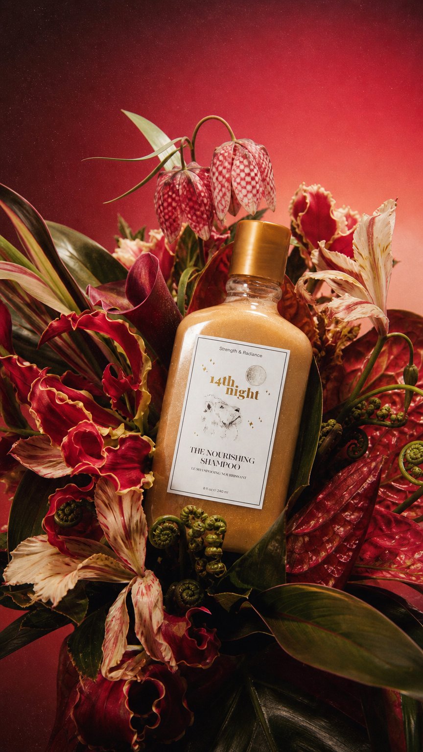 AI product shot of The Nourishing Shampoo