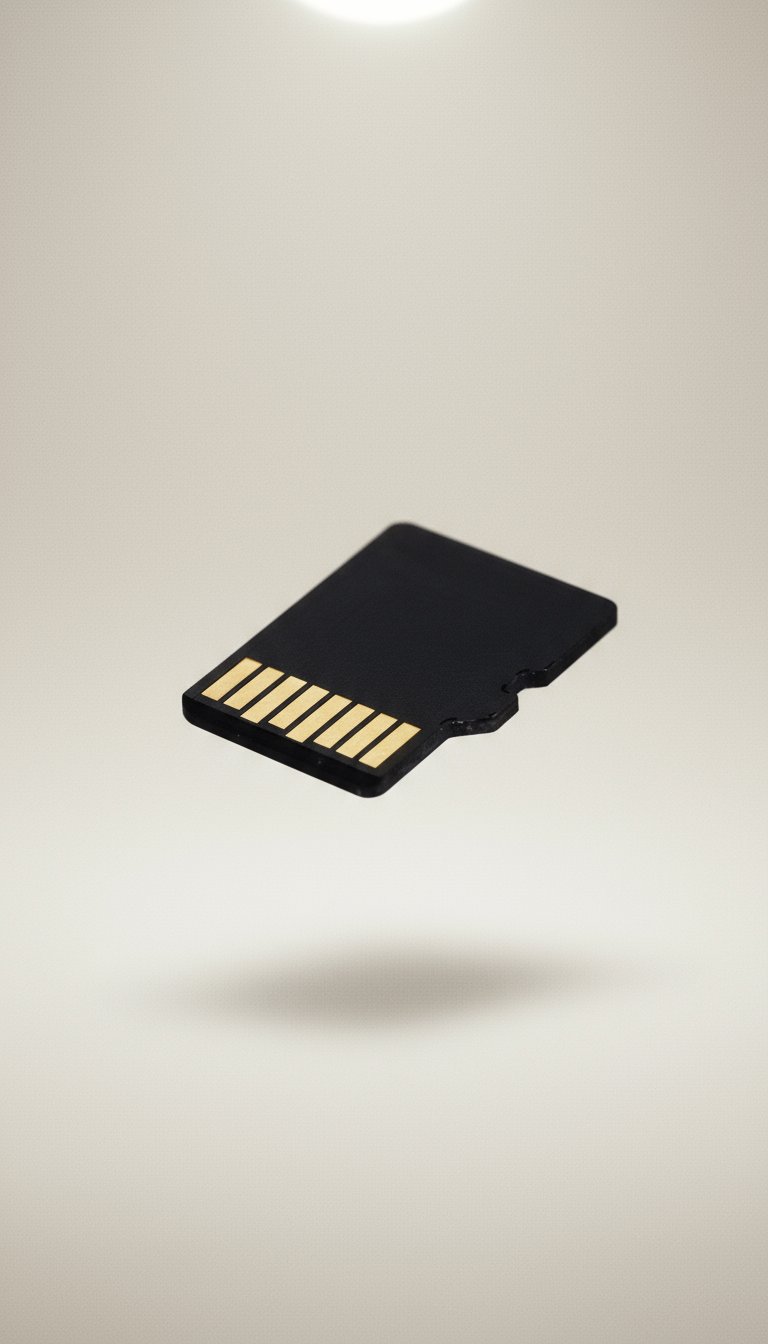 AI product shot of SD Card