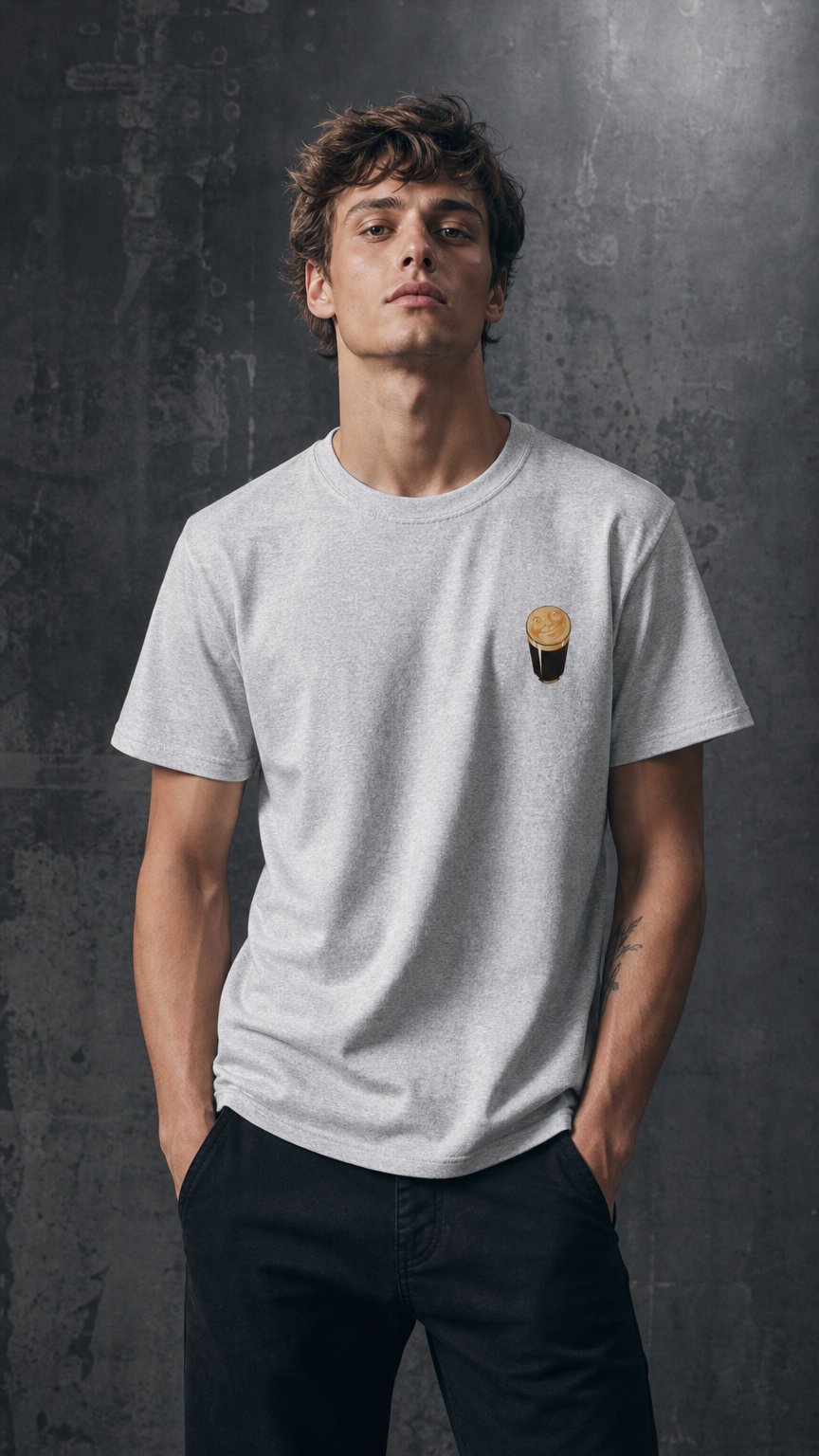 AI product shot of Guinness Retro Inspired Tee