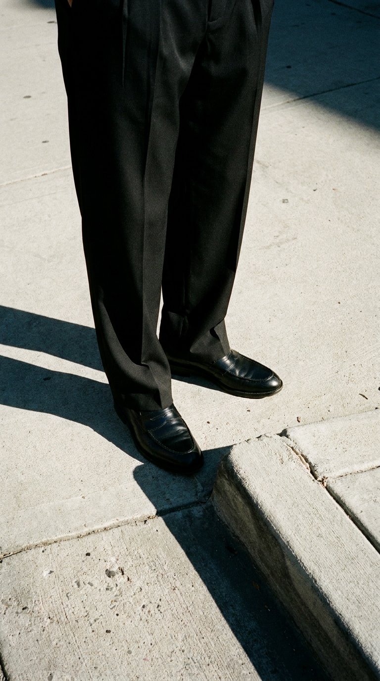AI product shot of VAEL TROUSERS - Black