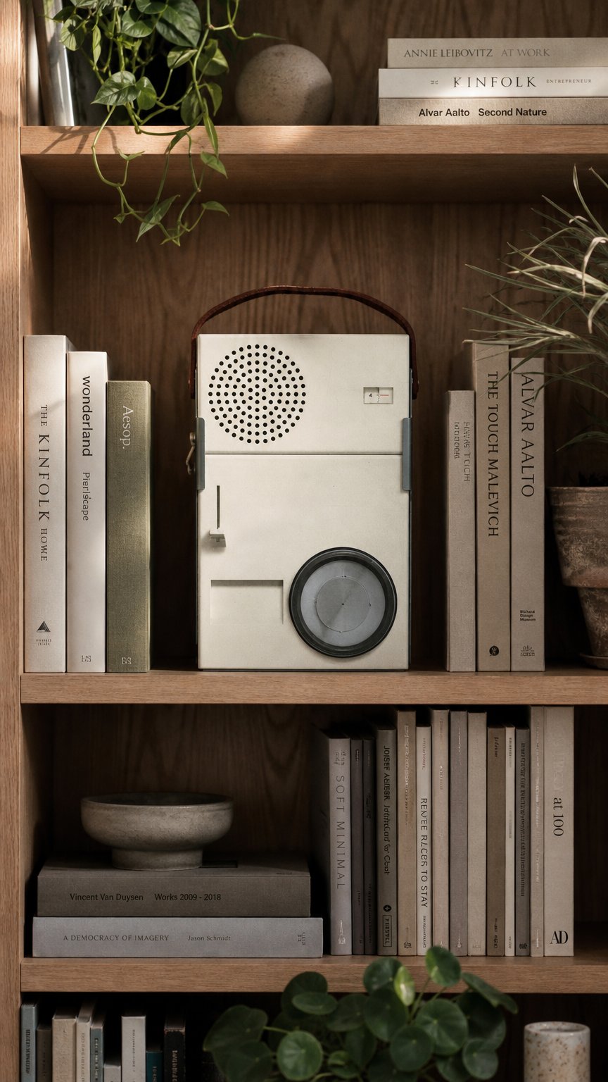 AI product shot of Dieter Rams. Less But Better