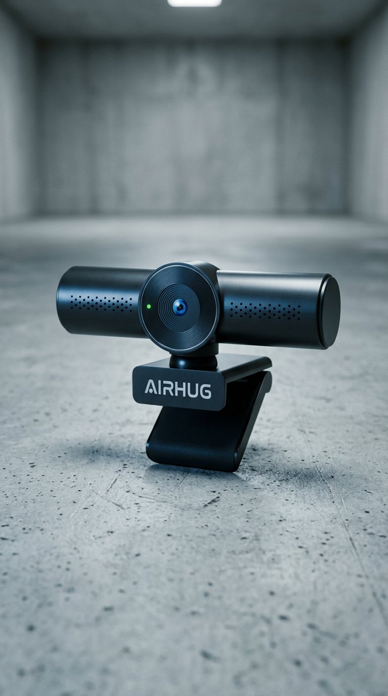 AI product shot of 2K Webcam with Noise Canceling Microphones, USB Web Cam for Computer and Laptop Plug & Play, Web Camera with Privacy Cover, 71°Wide-Angle,for Streaming and Conferencing,Compatible Skype Zoom YouTube