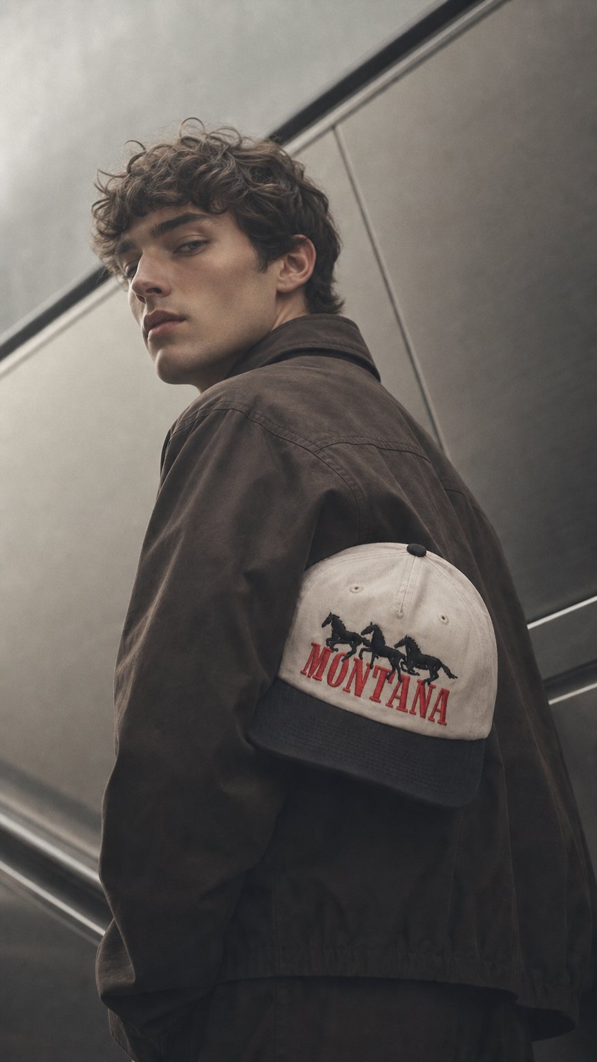 AI product shot of Herd Cap - Bone/Black