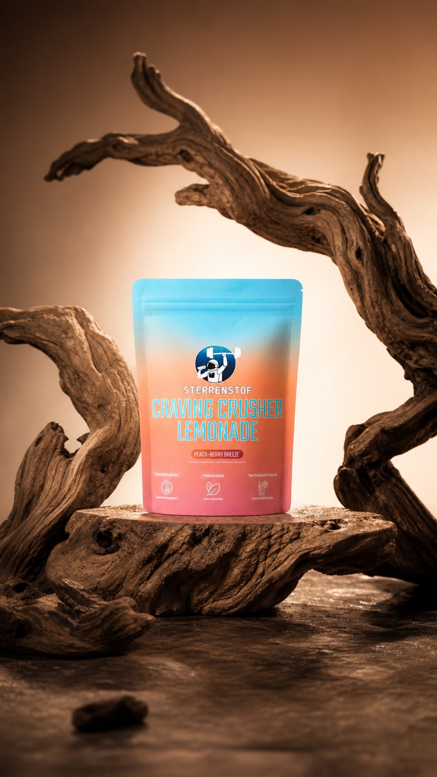 AI product shot of Sterrenstof Craving Crusher Lemonade