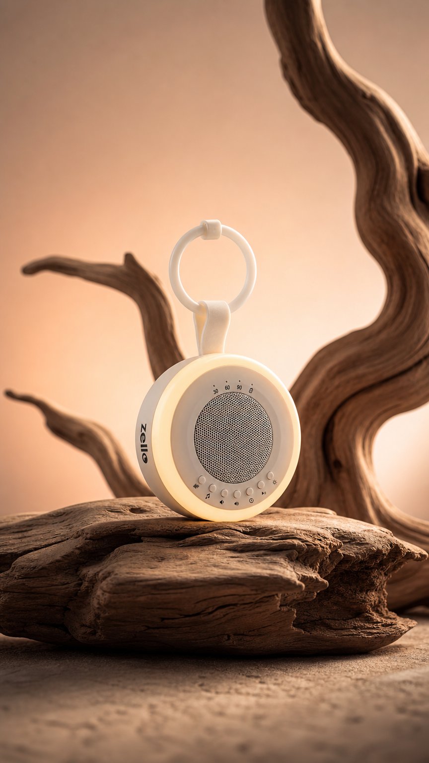 AI product shot of Zello Portable White Noise Machine & Night Light
