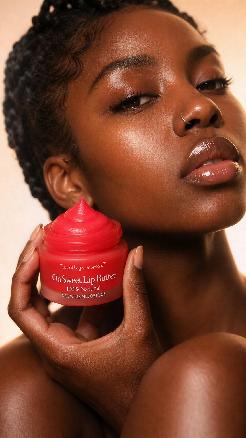 AI product shot of Oh Sweet Lip Butter - Watermelon