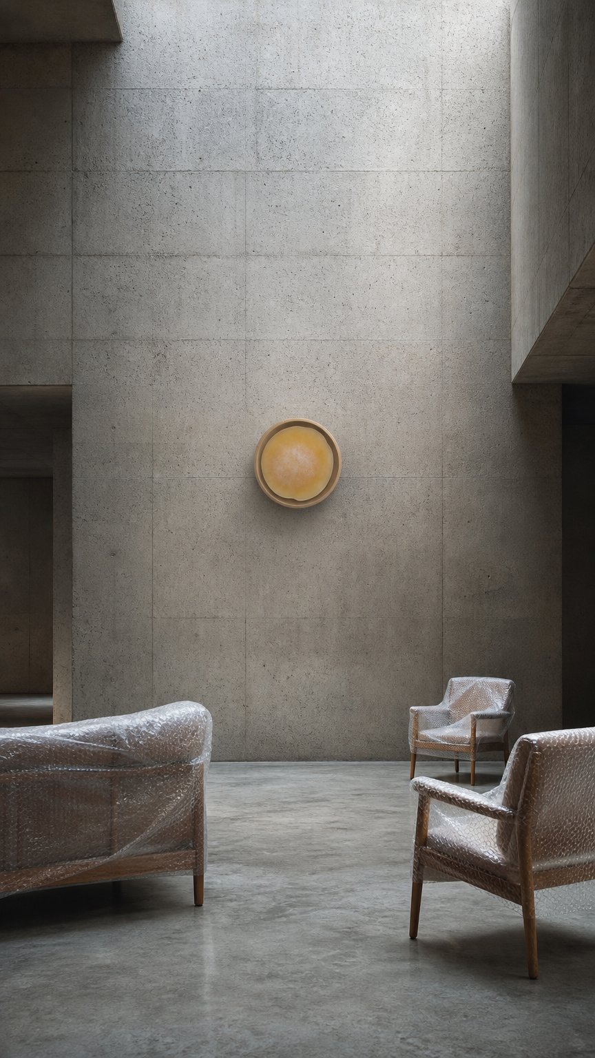 AI product shot of Round wall sconce (05-C)