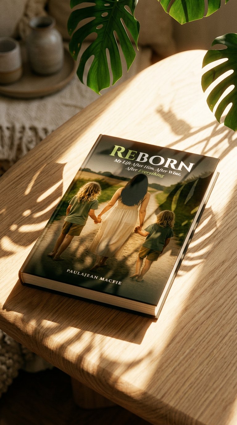 AI product shot of Reborn – My Life After Him, After Wine, After Everything