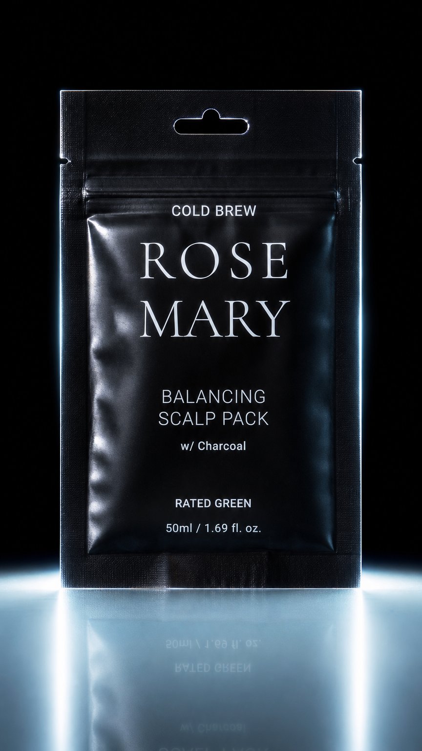 AI product shot of COLD BREW ROSEMARY BALANCING SCALP PACK (50ml / 1.69 fl.oz.)