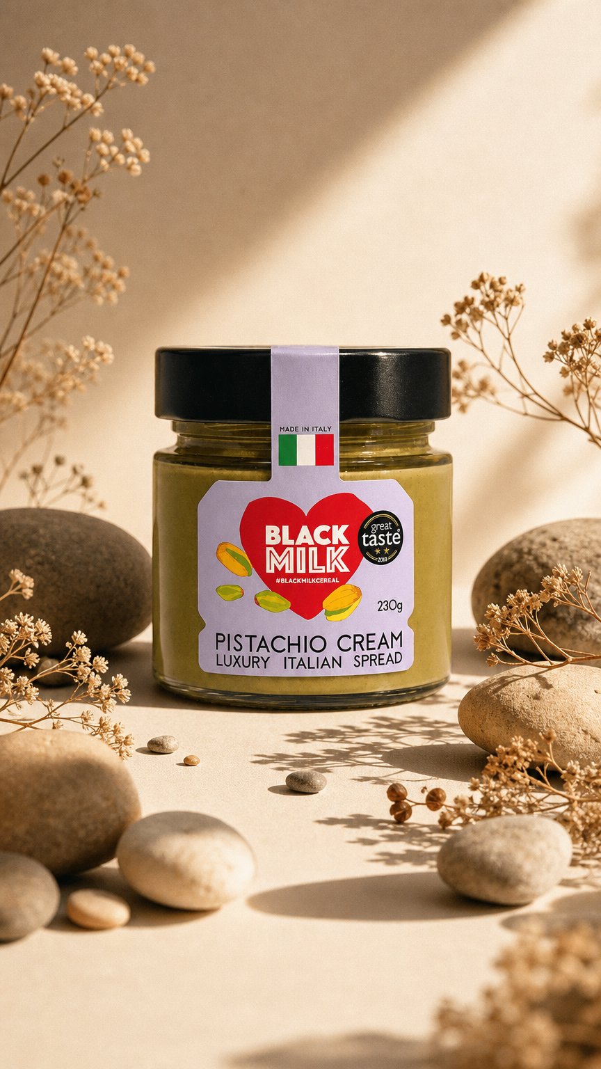 AI product shot of Pistachio Cream 230g