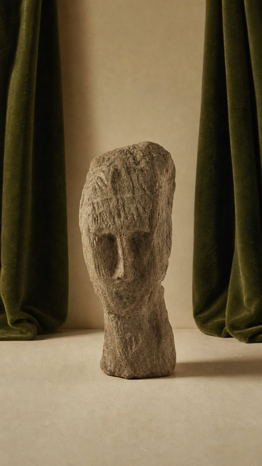 AI product shot of Aldo Nava Stone Sculpture