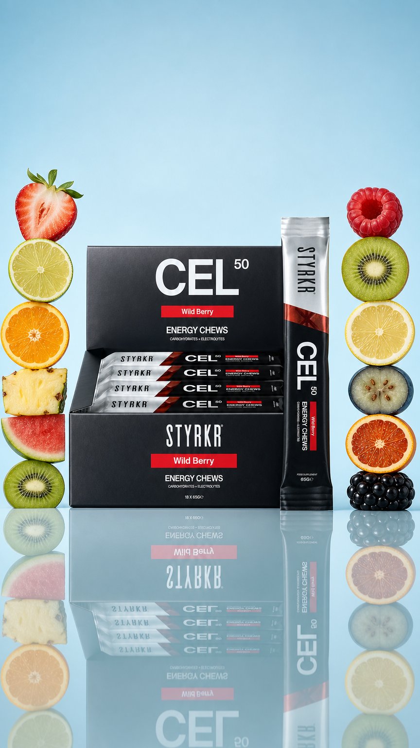 AI product shot of CEL50 Berry