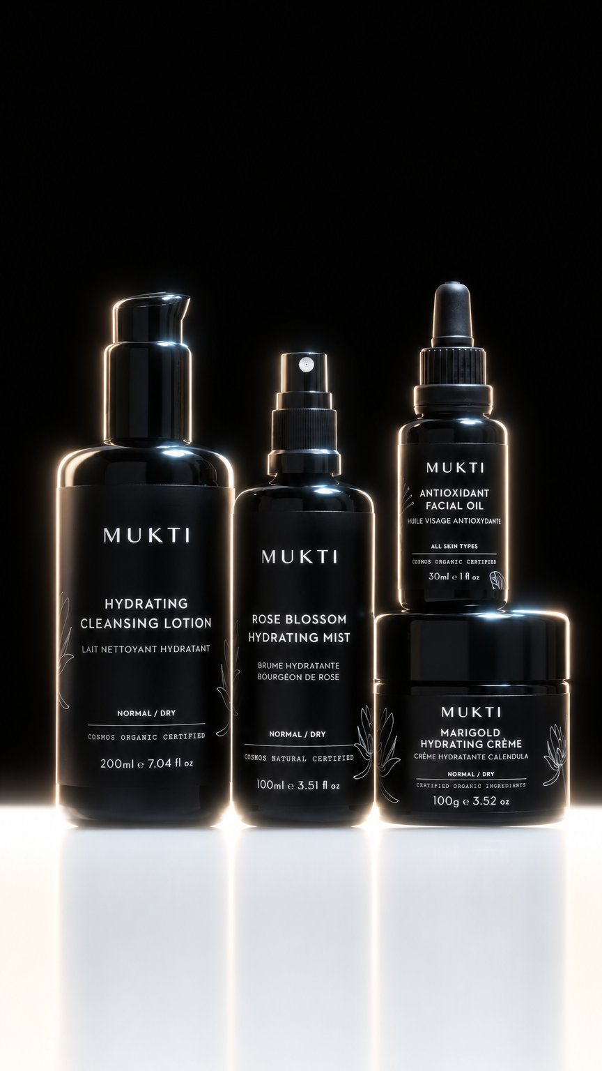 AI product shot of Winter Essentials Kit + FREE Antioxidant Facial Oil