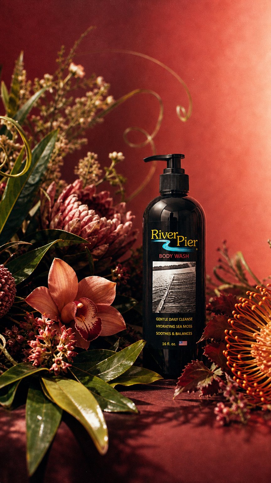 AI product shot of Body Wash 16 oz