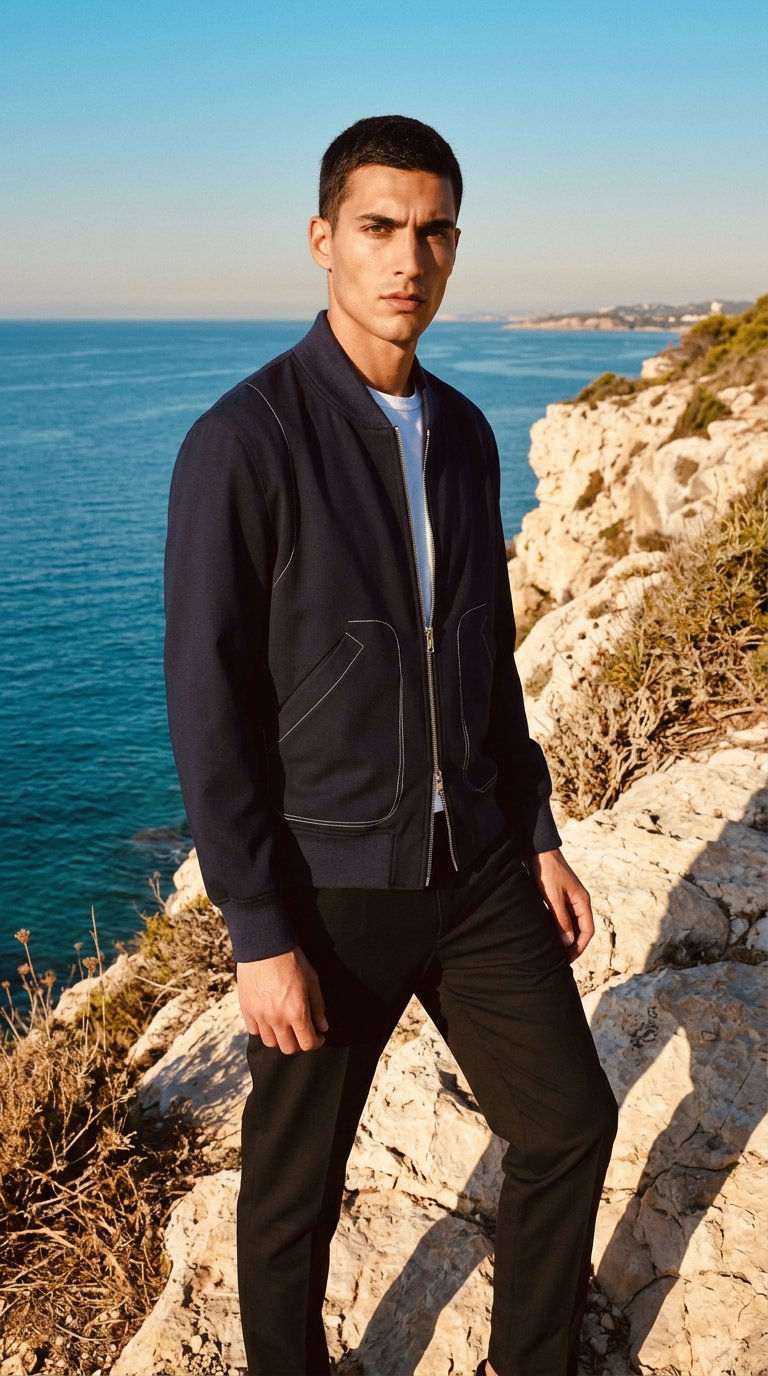 AI product shot of BLOUSON ROAD