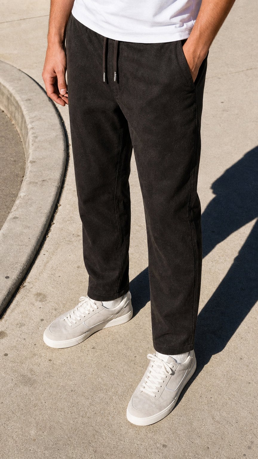 AI product shot of The Titanium Grey Pants