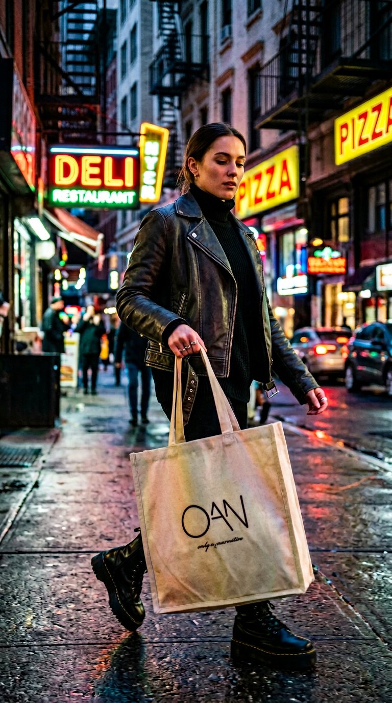 AI product shot of The Tote Bag