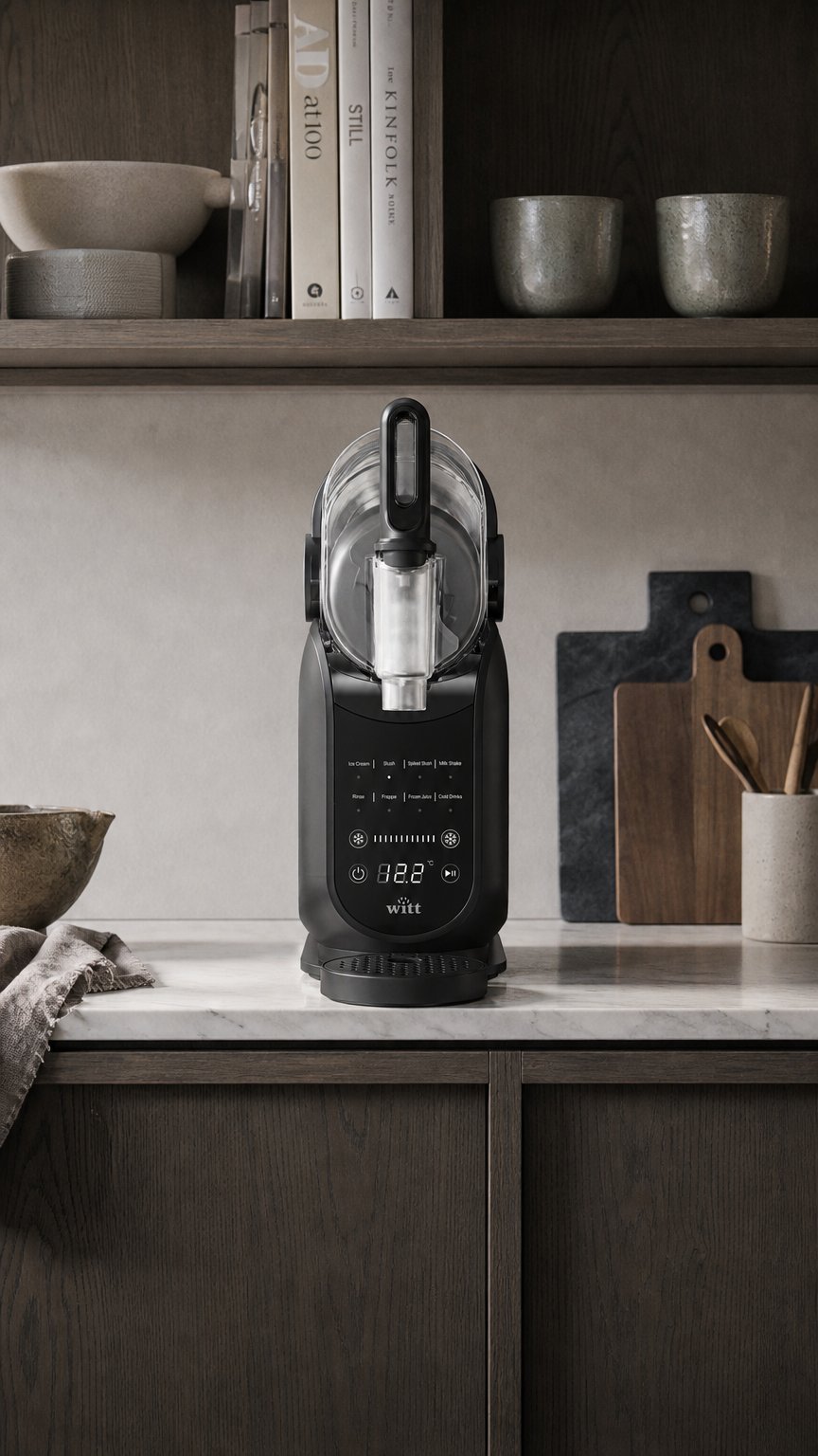 AI product shot of Witt Premium Element Slush- & Softice maskine Sort
