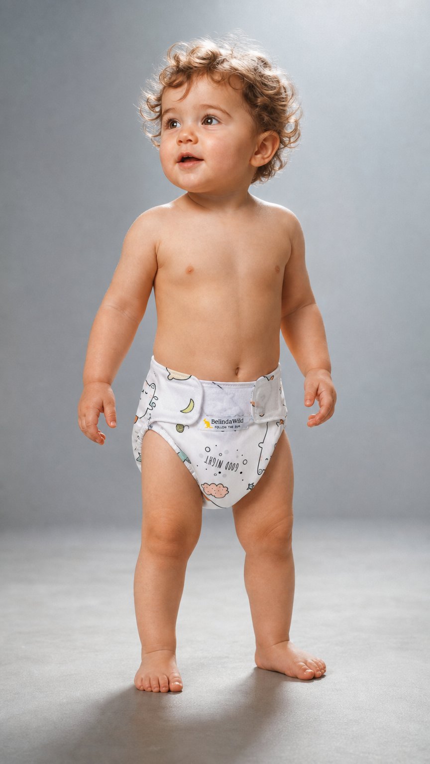 AI product shot of Pannolino Lavabile Pocket Belinda Wild