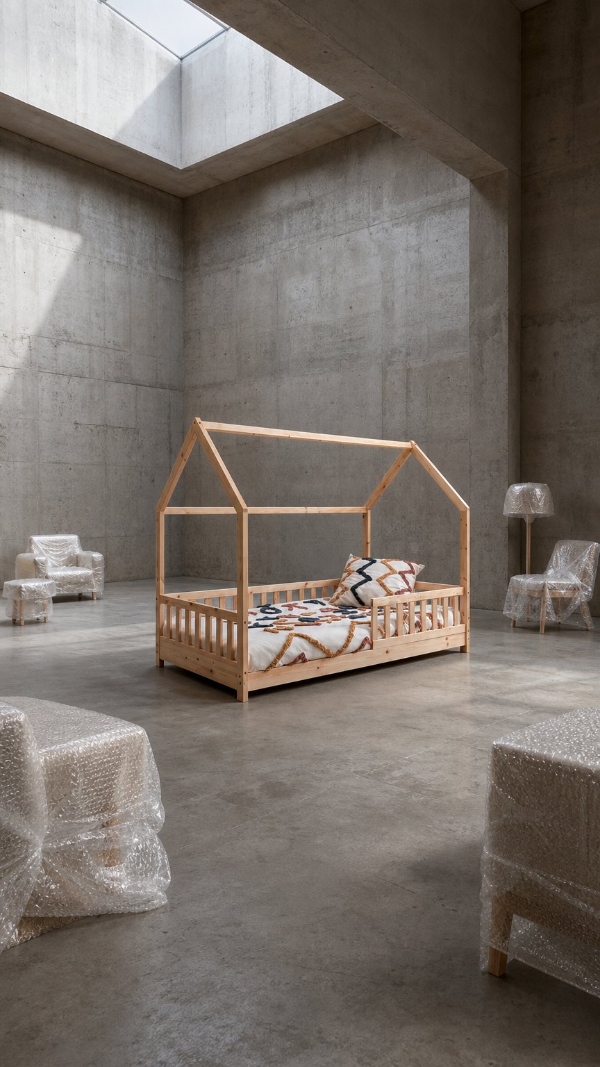 AI product shot of Lit Cabane Bosco - 90x190cm