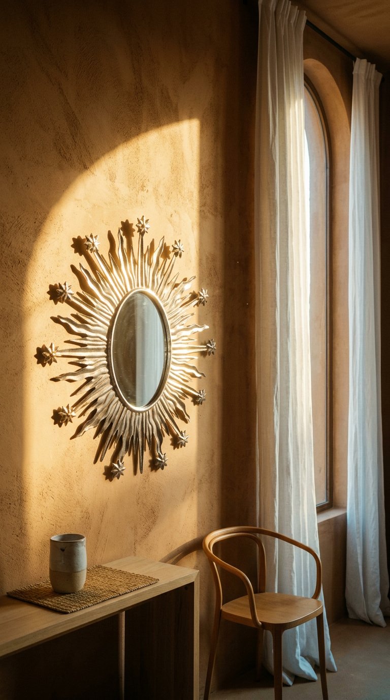 AI product shot of Sunshine Wall Mirror 21X2X24 Cm