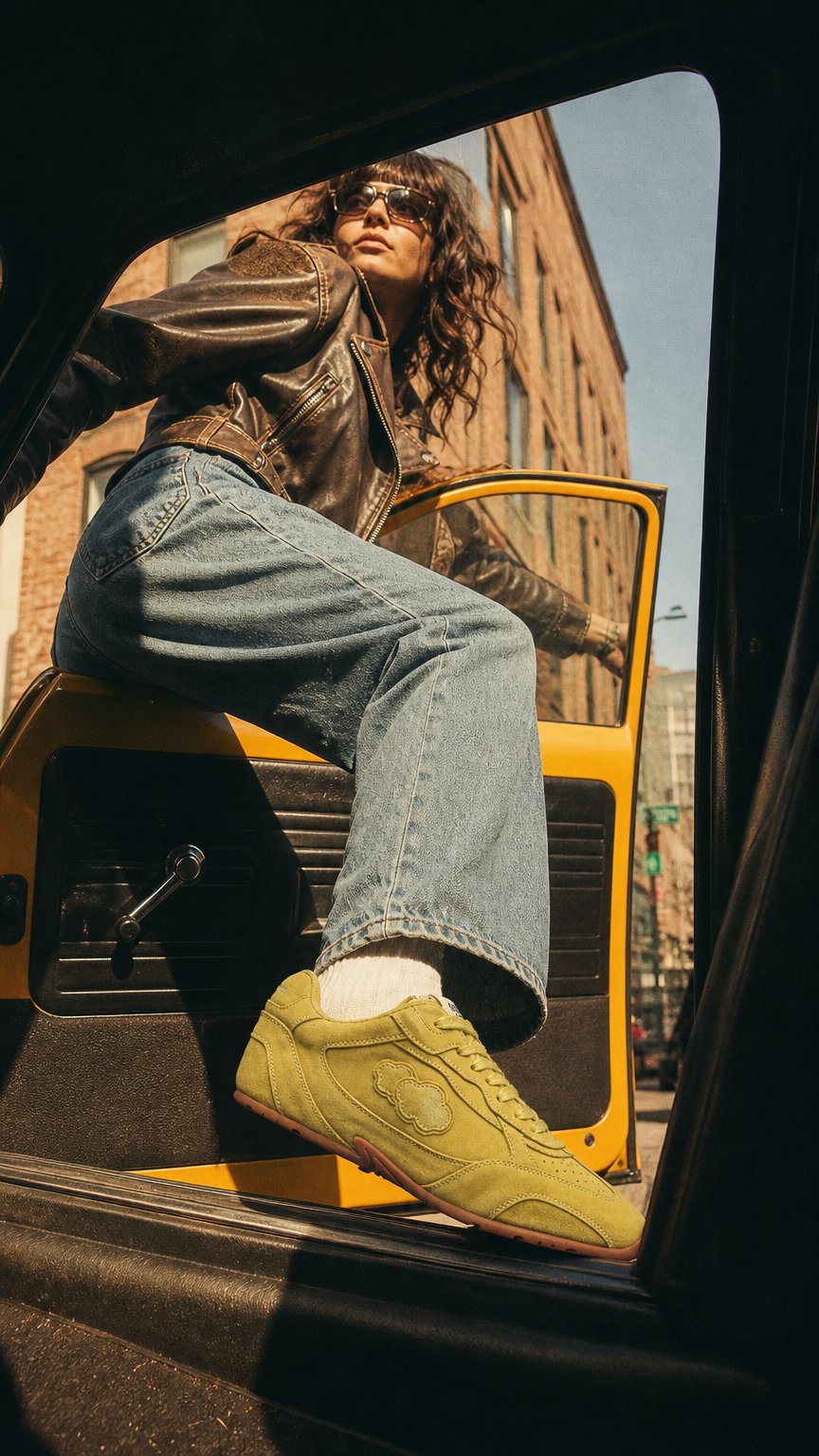 AI product shot of Away Day Lemongrass Yellow