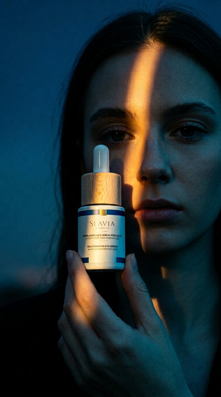 AI product shot of Odmładzające serum pod oczy z peptydem miedziowym - 15 ml