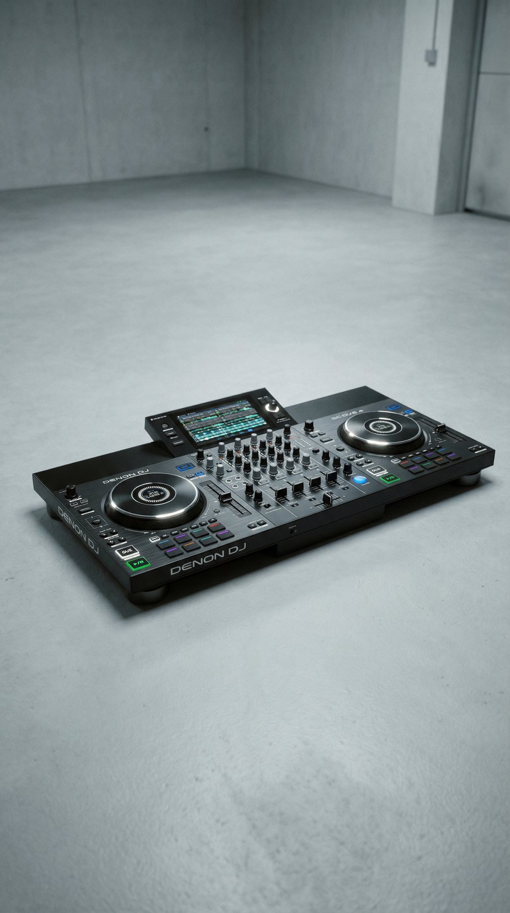 AI product shot of Denon DJ Standalone DJ Controller SC LIVE 4