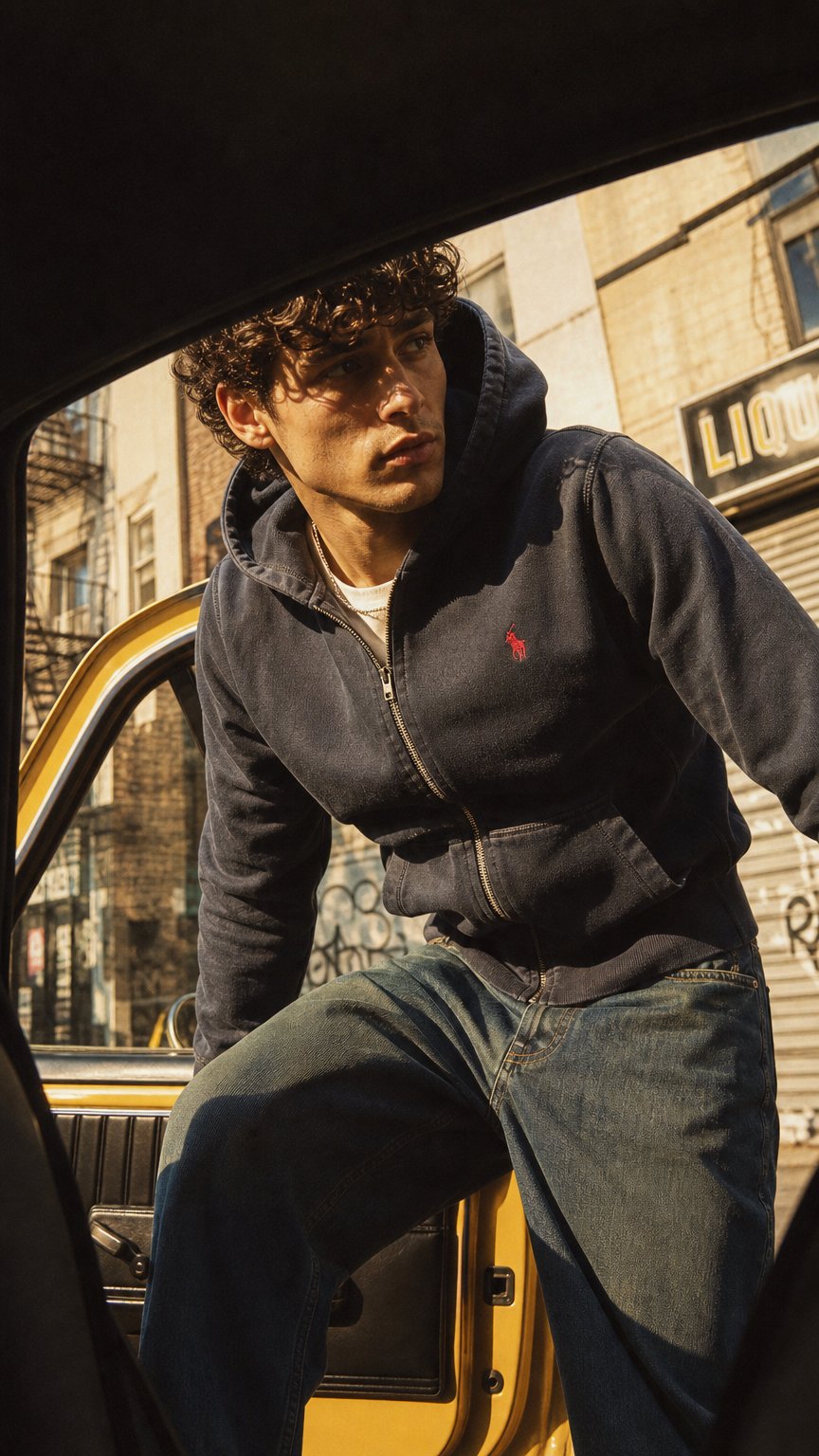 AI product shot of Polo Ralph Lauren Zipup Hoodie
