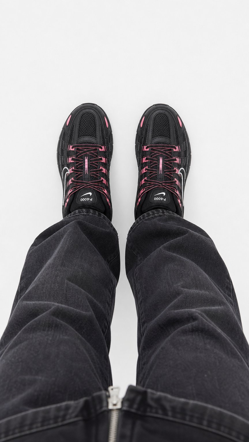 AI product shot of Nike Chaussures P-6000 pour ado - Gris