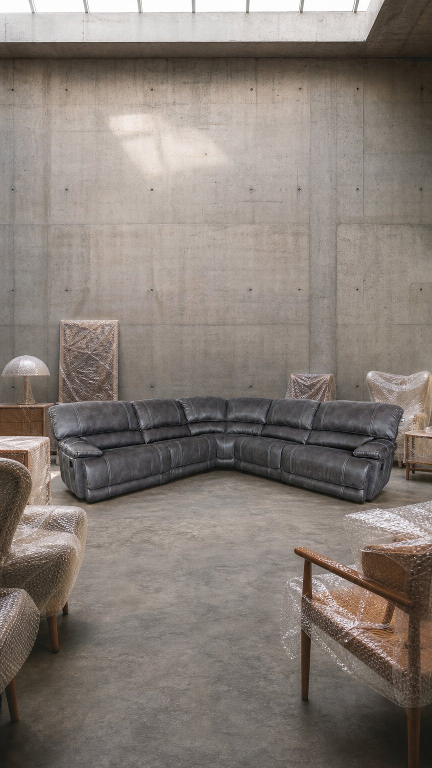 AI product shot of Guvnor 5 Piece Corner Group In Grey