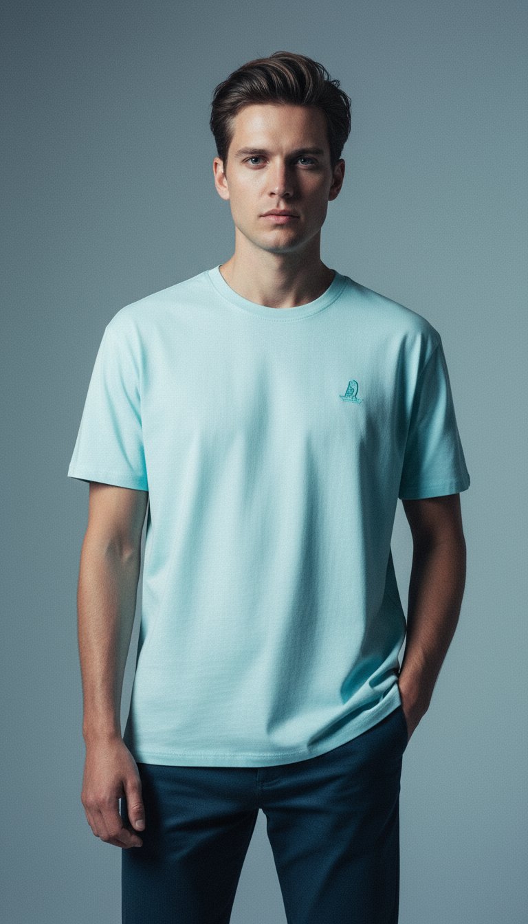 AI product shot of HUU Luke t-shirt, Pink