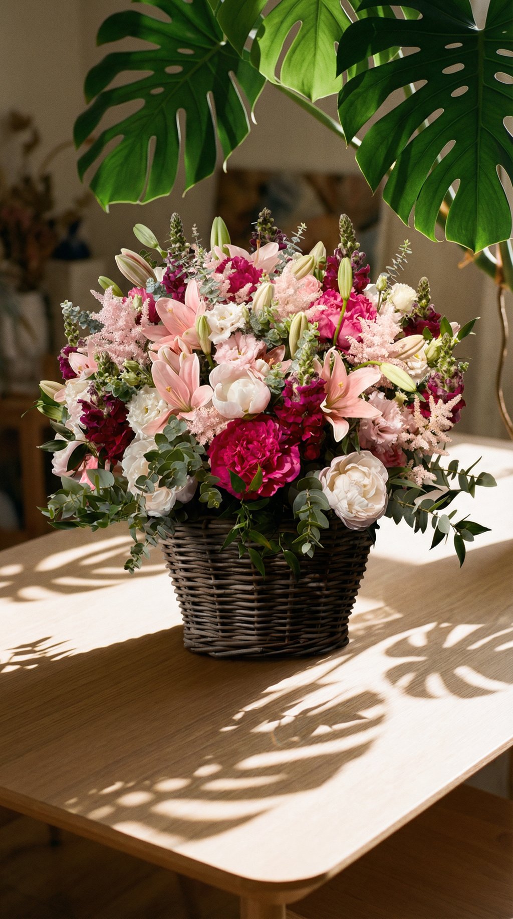AI product shot of Trauerarrangement