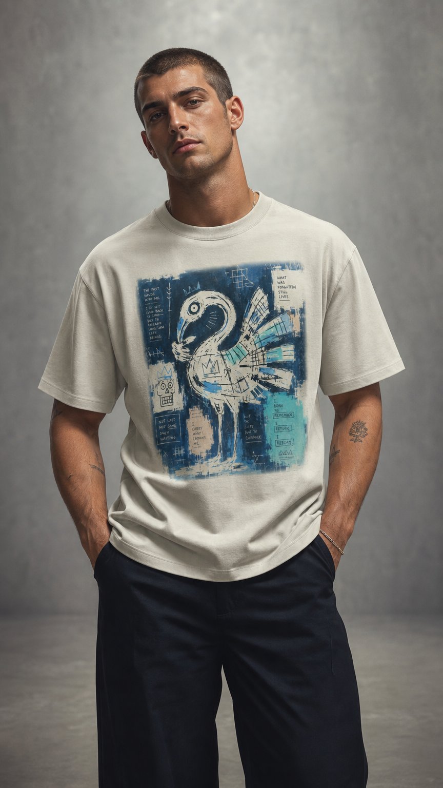 AI product shot of Heritage Tee